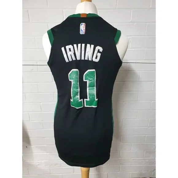 Nike NBA Swingman Celtics 11 Irving Basketball top. Size approx S-M - Picture 3 of 5